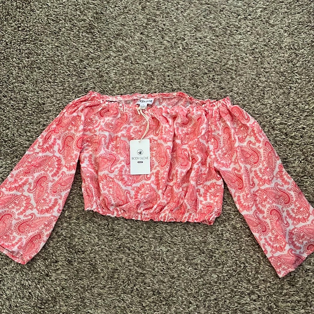 Off the shoulder crop top